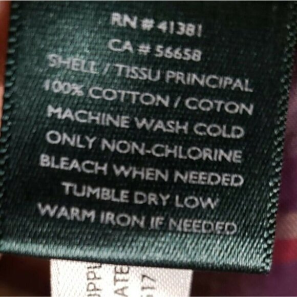 Lauren Ralph Lauren Womens Purple Plaid Cotton Long Sleeve Button Down Shirt LP - Picture 5 of 5